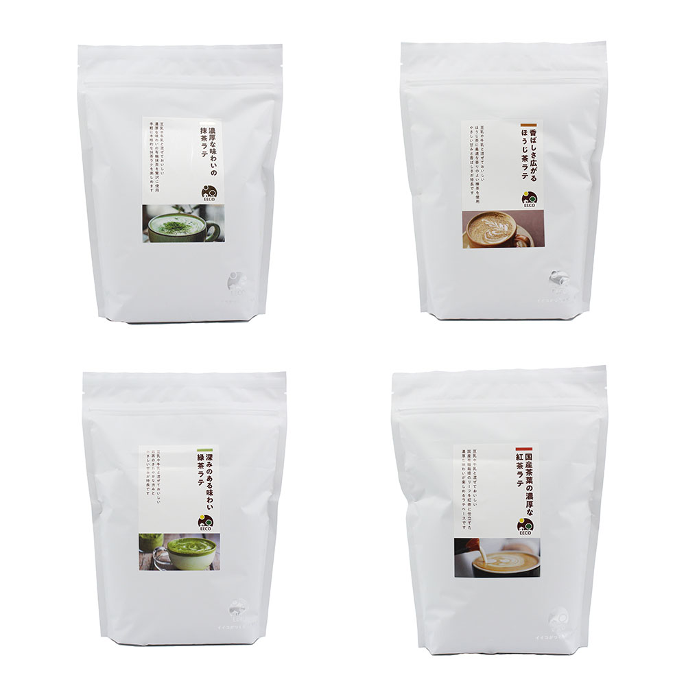 ラテパウダー / 抹茶・ほうじ茶・和紅茶・緑茶 /  800g 1個 / EECO Café