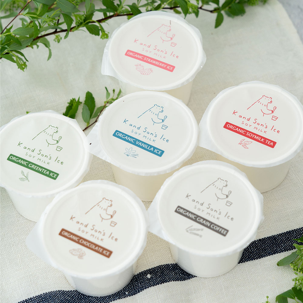 K and Son's 豆乳穀物アイス / 80ml 24個 / 有機JAS