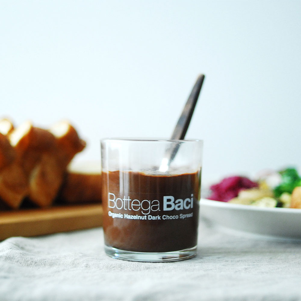 【ご予約受付中】オーガニック ヘーゼルナッツダークチョコスプレッド / 200g 12個 / Bottega Baci