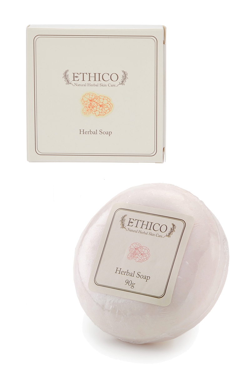 【敏感肌・乾燥肌向け】洗顔石鹸 / ダマスクバラ / 90g 1個 / ETHICO